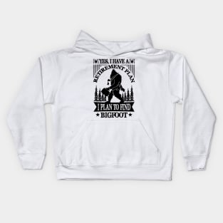 Bigfoot Silhouette Kids Hoodie